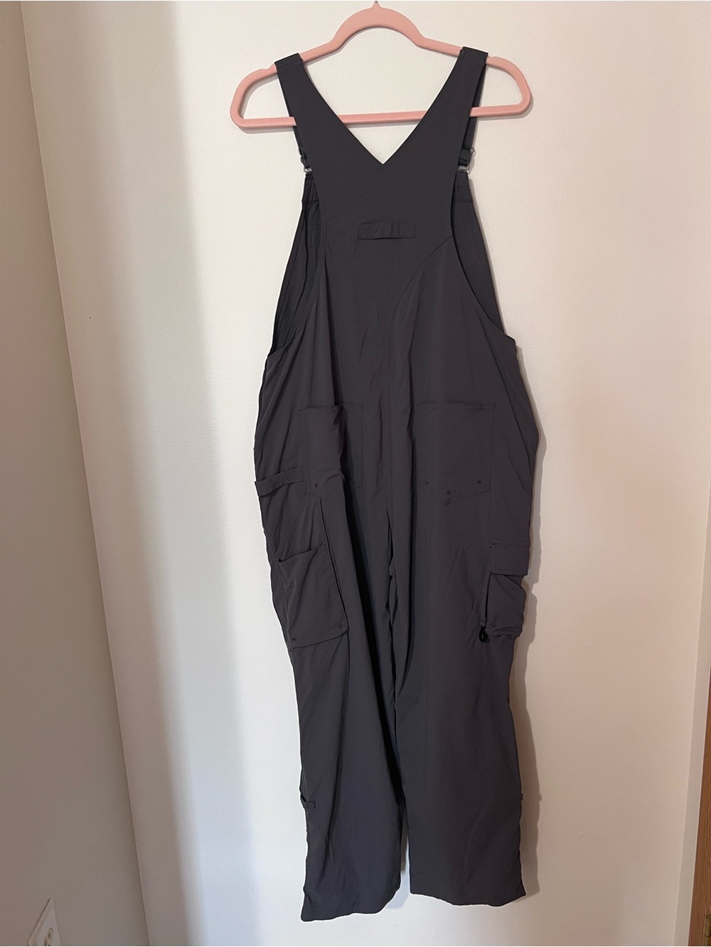 Duluth Trading Co Heirloom Gardening Overalls Dark Grey Charcoal Medium x 29 - Picture 6 of 11